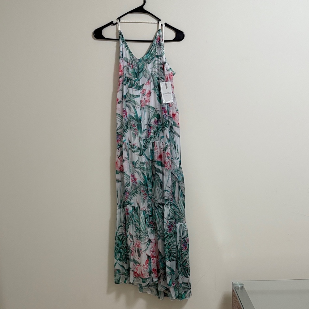 Tropical Floral Maxi Dress